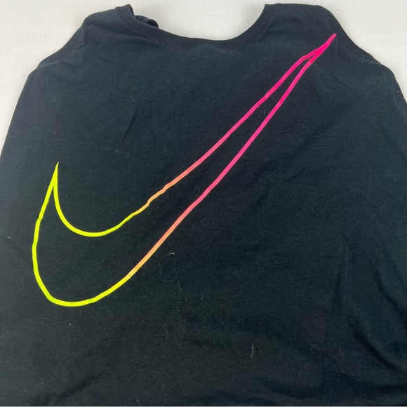 Nike Prep Swoosh Tank Top Womens L Black/Pink 53/67 - Picture 4 of 6